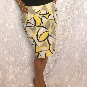 Jones Wear Graphic Stretch Pencil Skirt